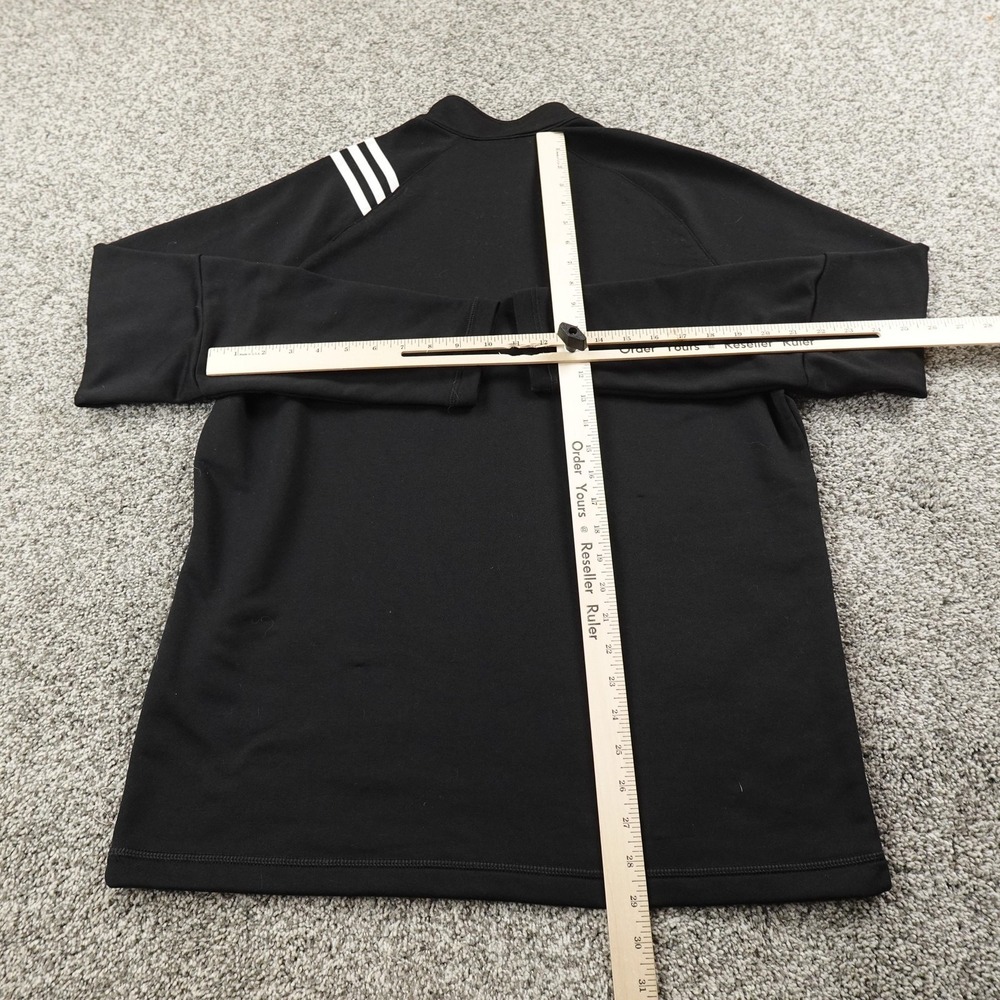 Adidas‎ Pullover Mens L Black 1/4 Zip Golf Long Sleeve Performance Shirt Top Gym - Picture 6 of 11